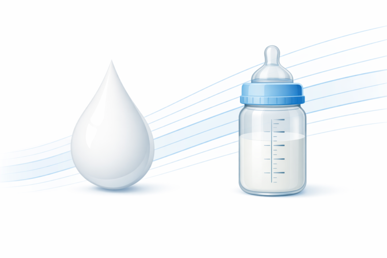 Siatki centylowe a karmienie piersią i butelką